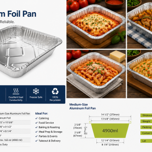 Medium-size deep foil pan