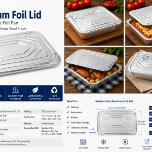 Medium-size deep foil Pan Lid
