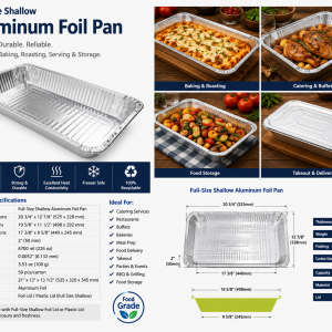 Full-size Shallow foil pan