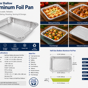 Half-size Shallow foil pan
