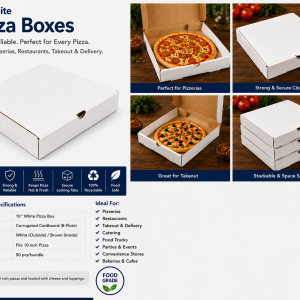 10" White Pizza Boxes