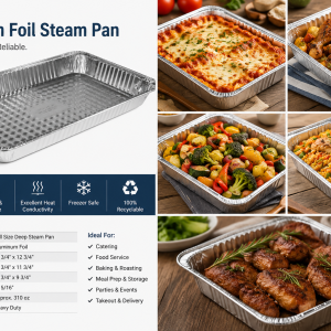 Full-size deep foil pan